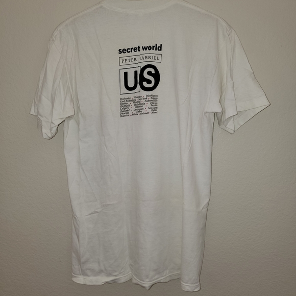 Vintage 1992 Peter Gabriel Secret World US tour shirt Large Ian Hughes Steam GEM - Picture 5 of 6